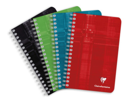 Clairefontaine Carnet à spirale, 110 x 170 mm, quadrillé 5x5