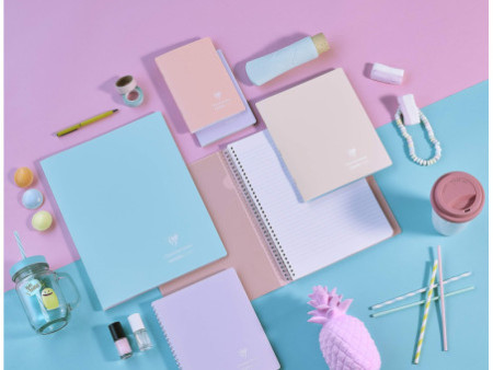 Clairefontaine Cahier Koverbook Blush, 170 x 220 mm, assorti