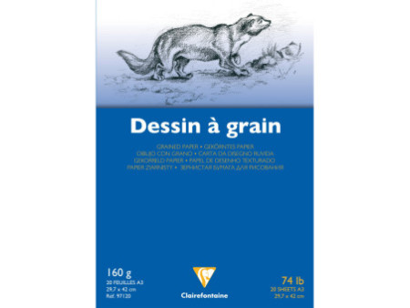 Clairefontaine Bloc papier dessin 'à Grain', A3
