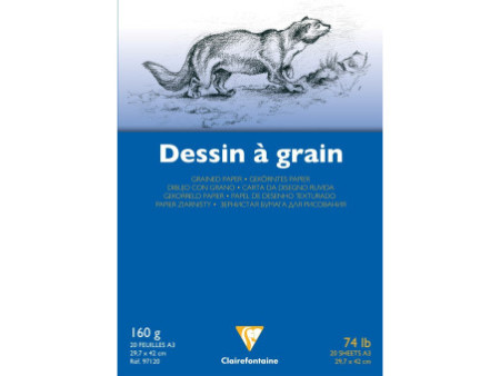 Clairefontaine Bloc papier dessin 'à Grain', A3