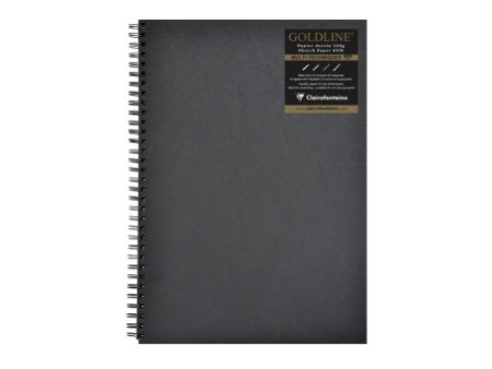 Clairefontaine Carnet spiralé de papier dessin Goldline, A3