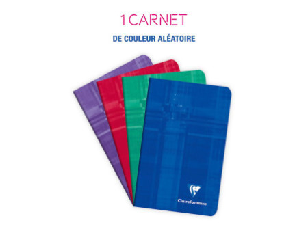 Clairefontaine Carnet piqué, 75 x 120 mm, ligné, 48 pages