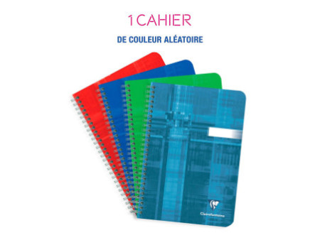 Clairefontaine Cahier à spirale, A4, quadrillé 5/5,100 pages