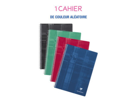 Clairefontaine Cahier à spirale, A4, quadrillé 5/5,224 pages