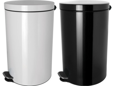 helit Poubelle cosmétique à pédale avec ions d'argent