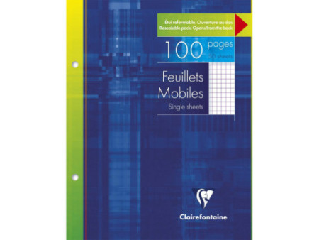Clairefontaine Feuillets mobiles perforés, 170 x 220 mm