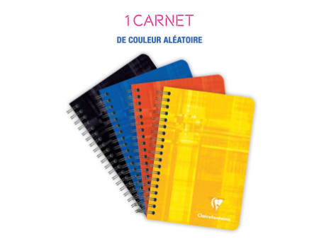Clairefontaine Carnet à spirale, 90 x 140 mm, quadrillé 5x5