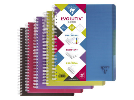 Clairefontaine Cahier Evolutiv'book, A4+, quadrillé 5x5