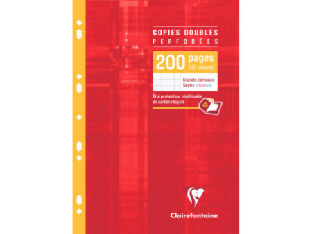 Clairefontaine Copies doubles, A4, Seyès, 200 pages