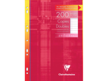 Clairefontaine Copies doubles, A4, ligné, 200 pages