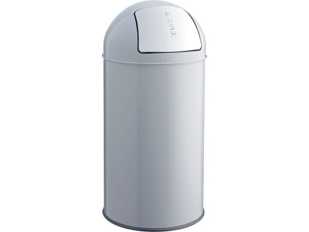 helit Poubelle en métal 'the dome', 30 litres, gris moyen
