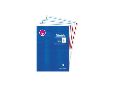 Clairefontaine Bloc de feuilles DYS, A4, 100 pages