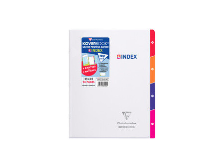 Clairefontaine Cahier piqûre KOVERBOOK 4INDEX, 240 x 320 mm