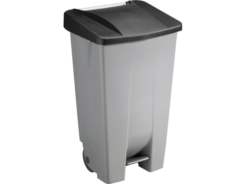 helit Poubelle à pédale 'the step chief', 120 litres, noir