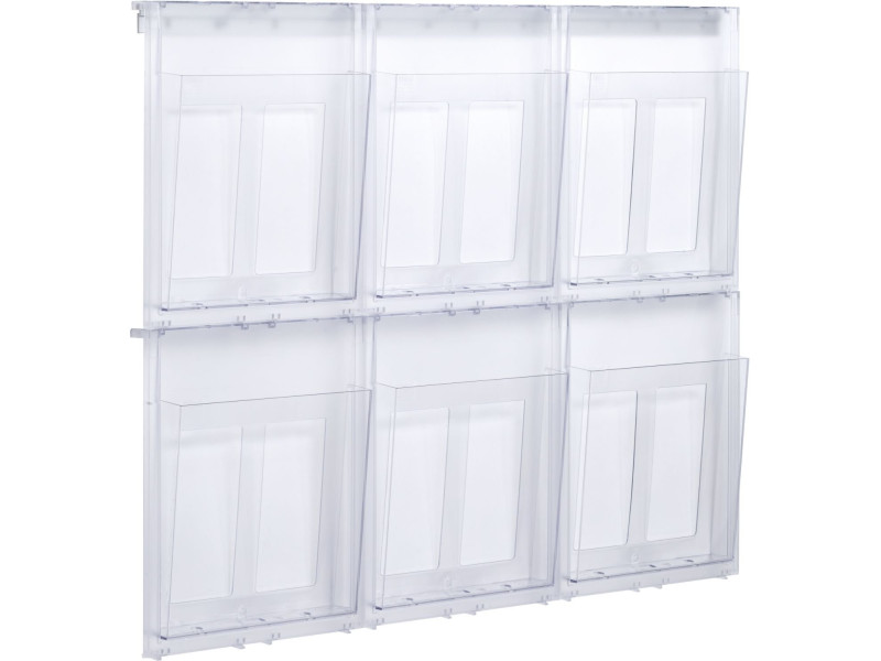 helit Porte-brochures mural 'the placativ', transparent