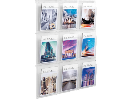 helit Porte-brochures mural 'the placativ', transparent