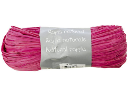 Clairefontaine Raphia naturel, rose opéra