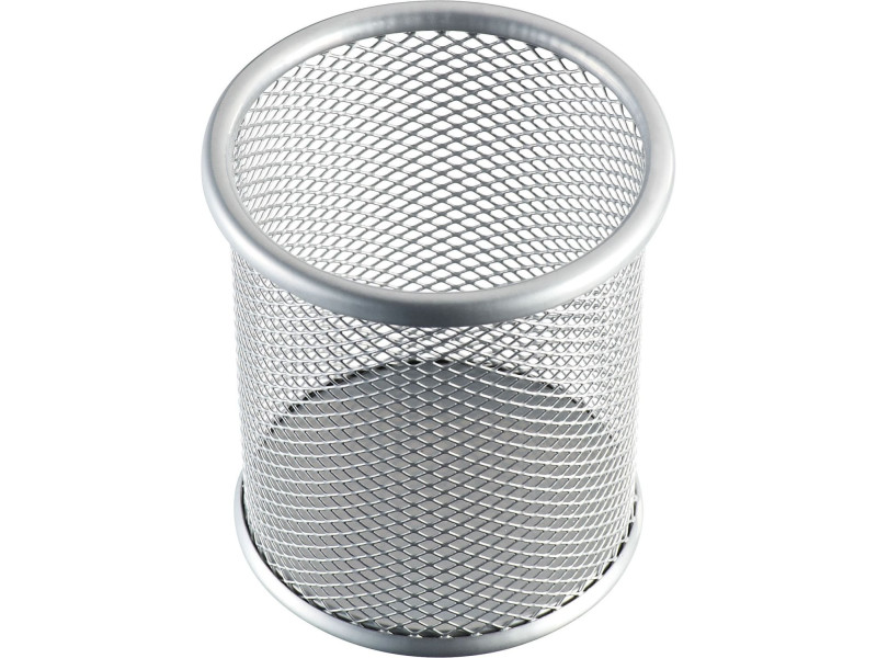 helit Pot à crayons 'the round network', argent