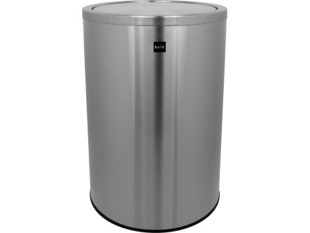 Helit Poubelle 'the swing', 50 litres, acier inox, argent