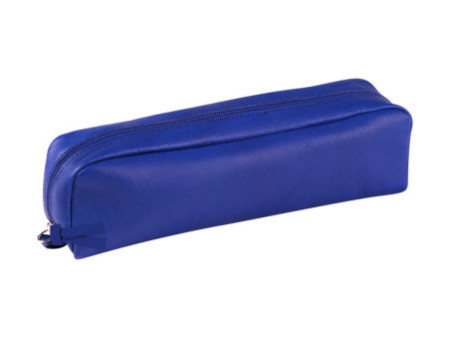 Clairefontaine Trousse cuir rectangulaire, bleu