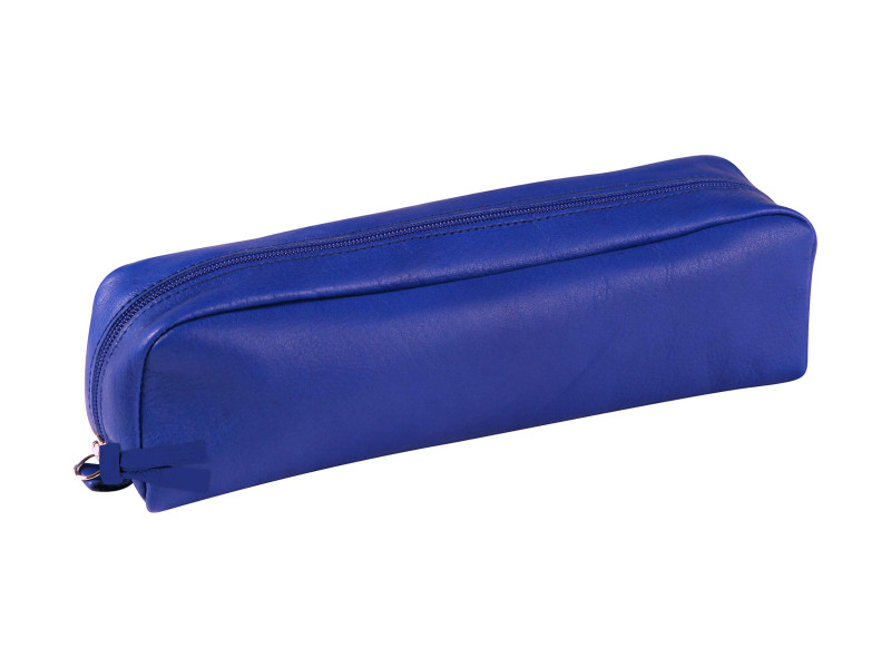 Clairefontaine Trousse cuir rectangulaire, bleu