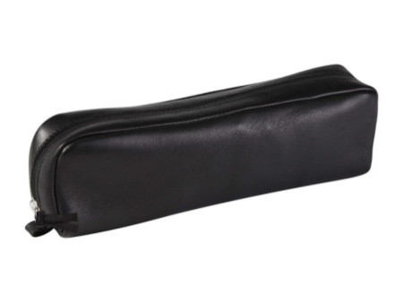 Clairefontaine Trousse rectangulaire, cuir noir