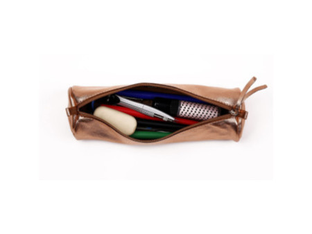 Clairefontaine Trousse CUIRISÉ, cuir, cuivre