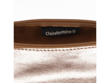 Clairefontaine Trousse CUIRISÉ, cuir, cuivre