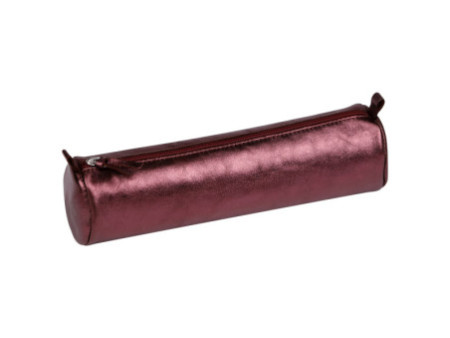 Clairefontaine Trousse CUIRISÉ, cuir, cerise