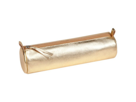 Clairefontaine Trousse CUIRISÉ, cuir, doré