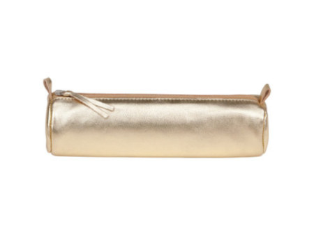 Clairefontaine Trousse CUIRISÉ, cuir, doré