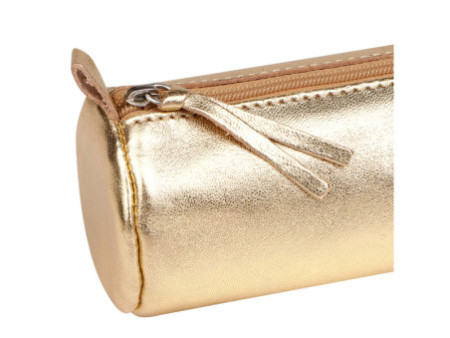 Clairefontaine Trousse CUIRISÉ, cuir, doré