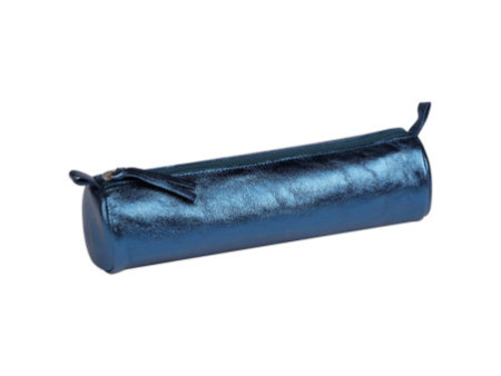 Clairefontaine Trousse CUIRISÉ, cuir, indigo
