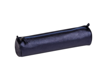Clairefontaine Trousse CUIRISÉ, cuir, pétrole