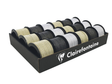 Clairefontaine Bolduc sur bobine 'Fantasy', glitter