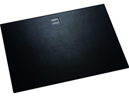helit Tapis de souris 'the leather pad', en cuir, noir