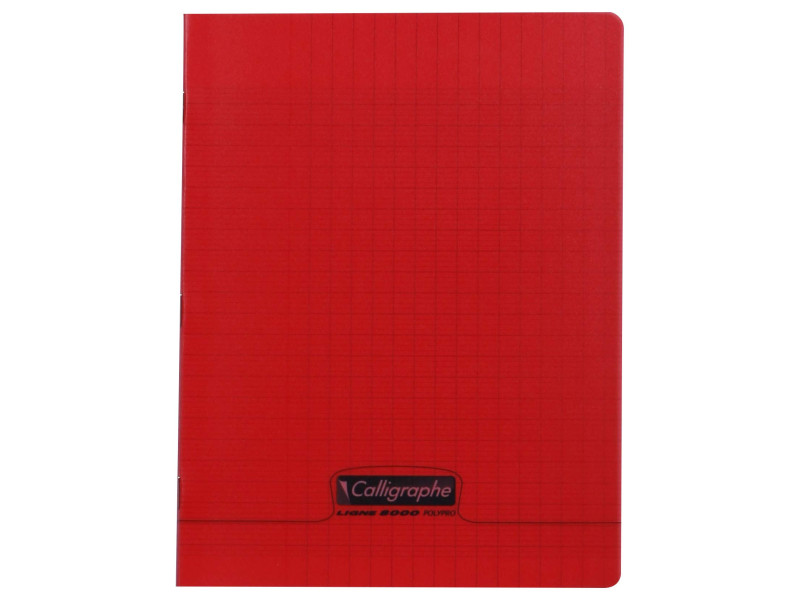 Calligraphe Cahier 8000 POLYPRO, 170 x 220 mm, rouge
