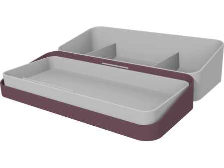 helit Organiseur de bureau portable, rouge