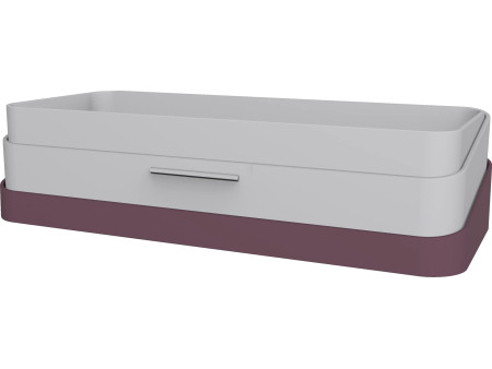 helit Organiseur de bureau portable, rouge