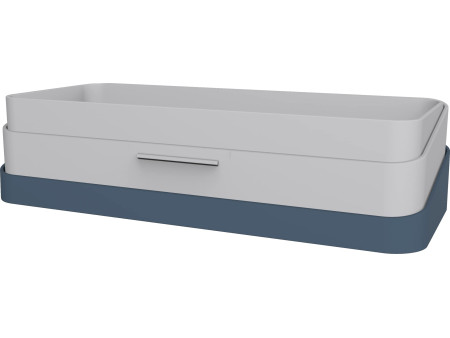helit Organiseur de bureau portable, bleu