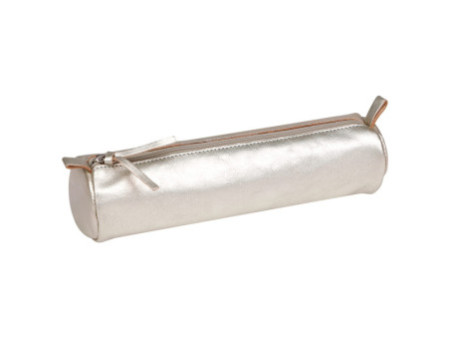 Clairefontaine Trousse CUIRISÉ, cuir, gris