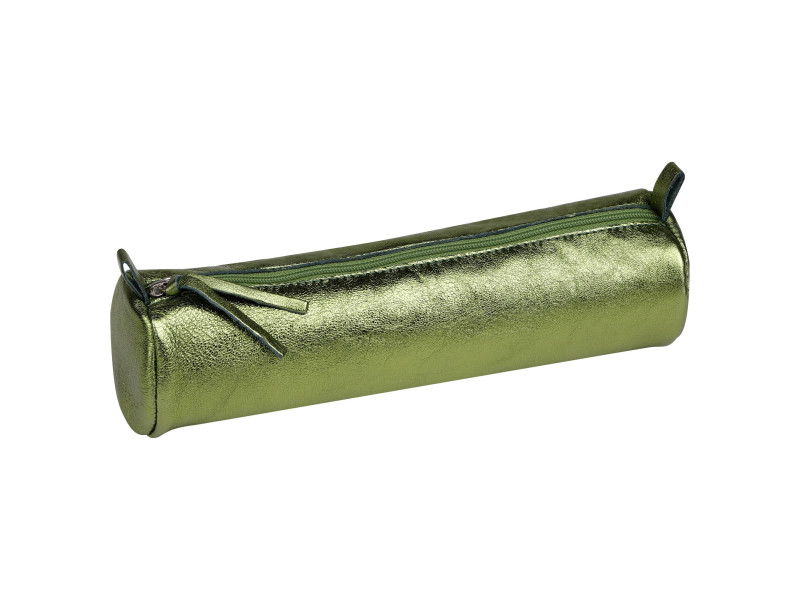 Clairefontaine Trousse CUIRISÉ, cuir, vert