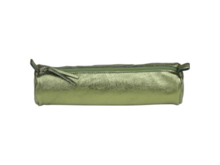 Clairefontaine Trousse CUIRISÉ, cuir, vert