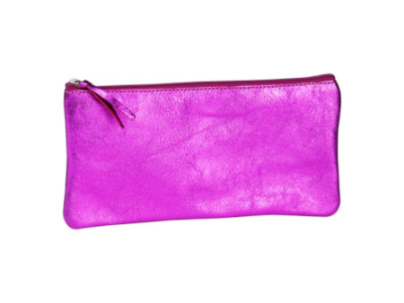 Clairefontaine Trousse CUIRISÉ, cuir,rectangulaire,framboise