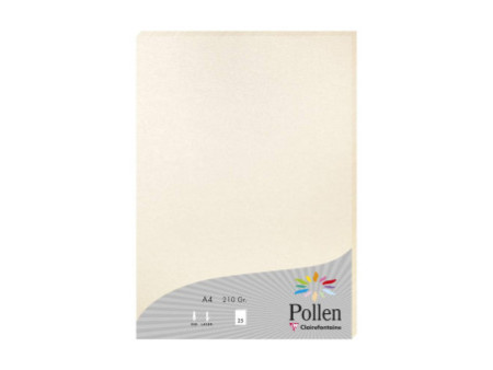 Pollen by Clairefontaine Papier A4, ivoire irisé