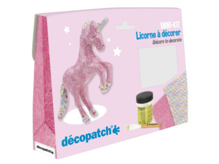 décopatch Kit papier mâché 'Licorne', 5 pièces