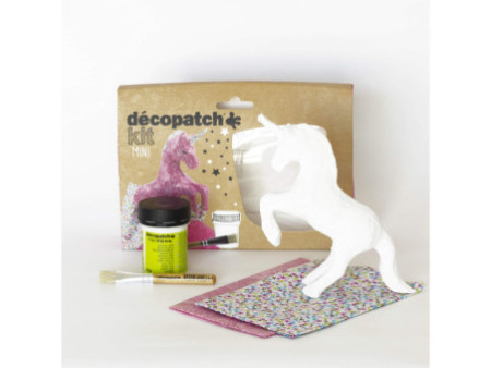 décopatch Kit papier mâché 'Licorne', 5 pièces