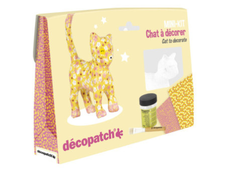 décopatch Kit papier mâché 'Chat', 5 pièces