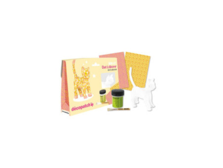 décopatch Kit papier mâché 'Chat', 5 pièces