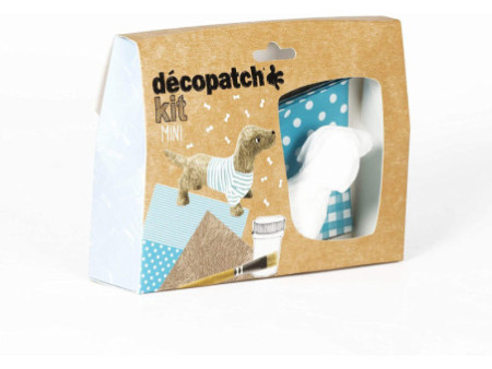 décopatch Kit papier mâché 'Teckel', 5 pièces